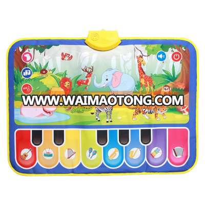 2019 Hot Sell Electronic Musical Mat Piano Playing Mat Animal Carpet Toy